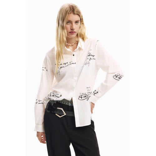 Desigual blouse wit afbeelding