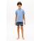 Tommy Hilfiger shortama donkerblauw/lichtblauw