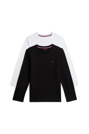longsleeve - zwart/wit (set van 2)