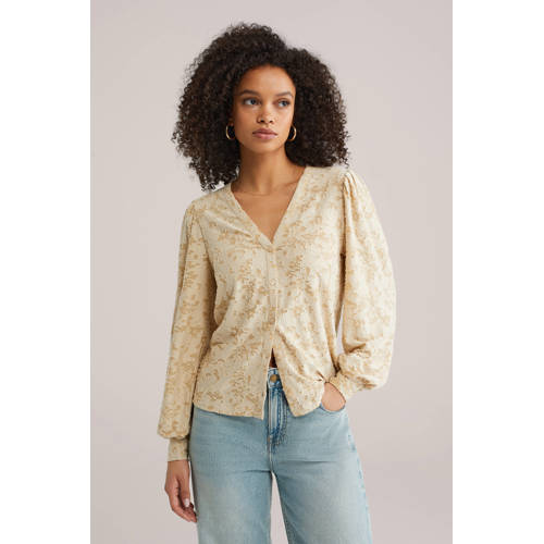 WE Fashion blouse lichtgeel afbeelding