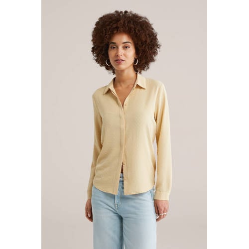 WE Fashion blouse lichtgeel afbeelding