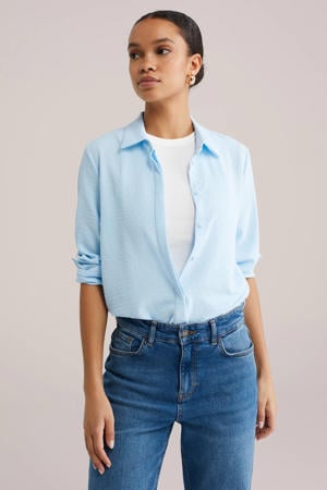 blouse lichtblauw