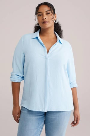 blouse lichtblauw