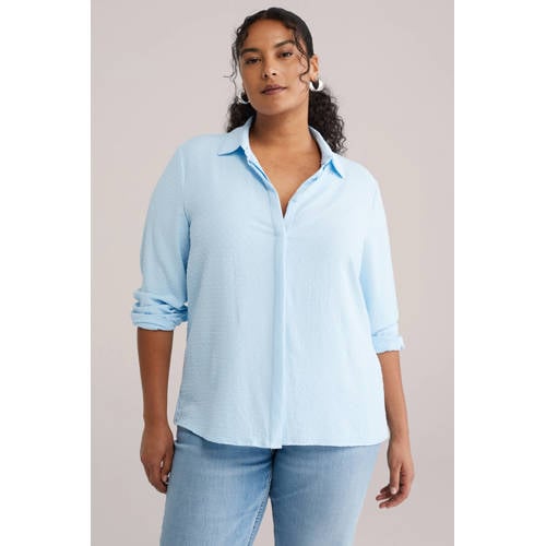 WE Fashion blouse lichtblauw afbeelding