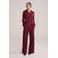 WE Fashion gestreepte blouse donkerrood