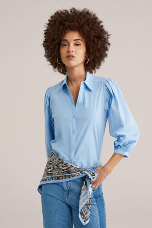 blouse lichtblauw