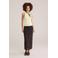 WE Fashion ribgebreide haltertop - lichtgeel
