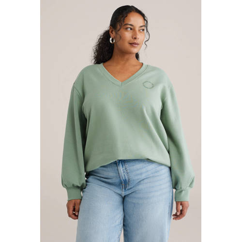 WE Fashion sweater lichtblauw afbeelding