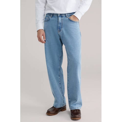 WE Fashion barrel jeans mid blue afbeelding