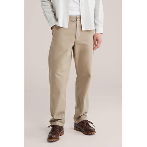 WE Fashion regular chino beige afbeelding