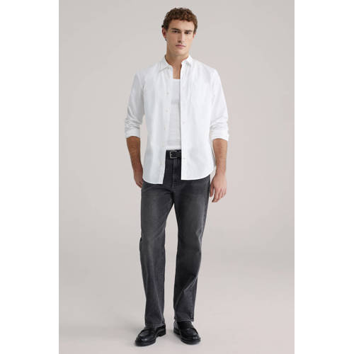 WE Fashion straight leg jeans black denim afbeelding