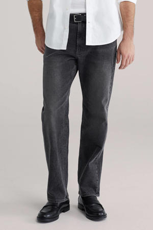 straight leg jeans black denim