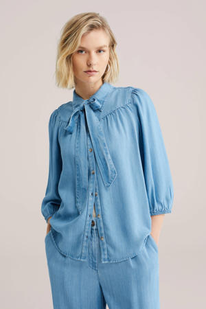 blouse light blue denim