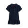 Tommy Hilfiger korte pique jurk donkerblauw