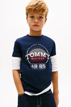 T-shirt donkerblauw