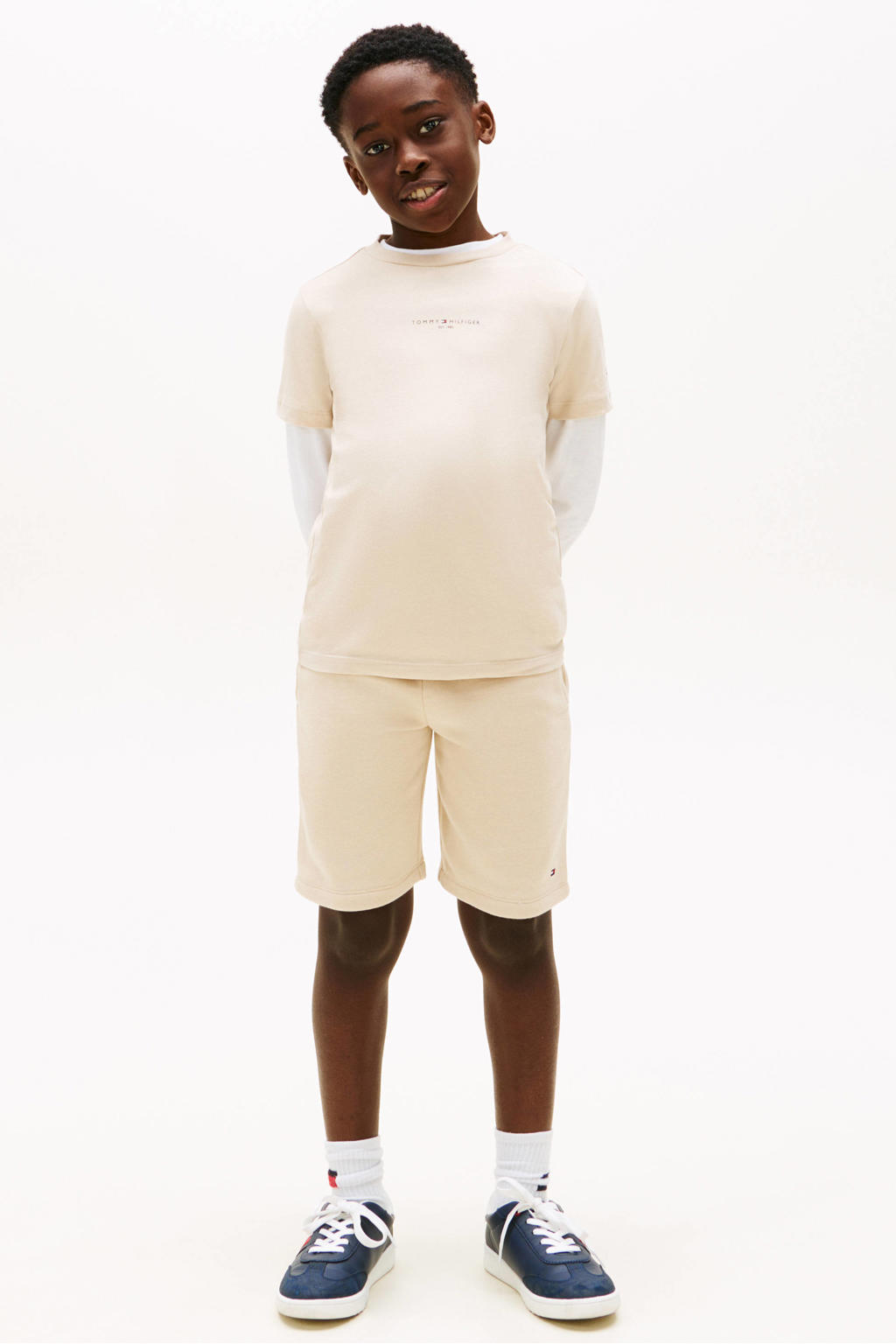 Tommy Hilfiger T-shirt + korte broek beige