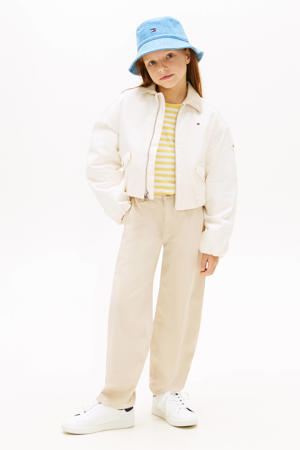 barrel casual broek beige