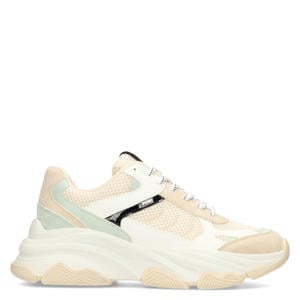 Gigi chunky sneakers beige/lichtgroen
