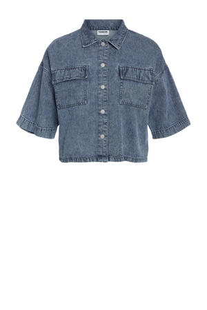 denim blouse medium blue denim