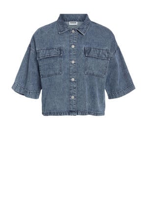 denim blouse medium blue denim