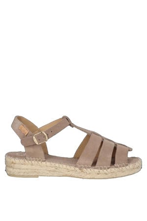 Elena suède espadrilles taupe