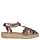 Toni Pons Evian leren espadrilles met dierenprint bruin metallic