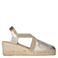 Toni Pons Tossa leren espadrilles zilver