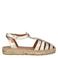 Toni Pons Evian leren espadrilles met dierenprint goud