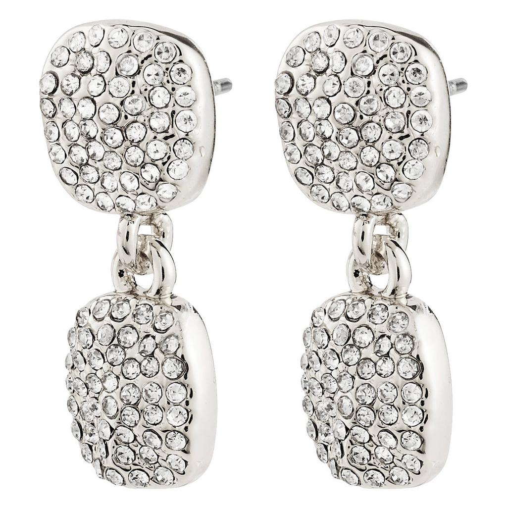 PILGRIM silver plated oorbellen Ember