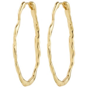 gold plated oorbellen Timber