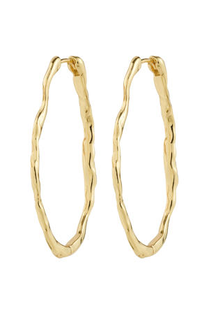 gold plated oorbellen Timber