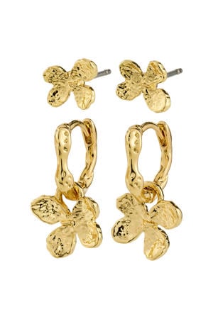 gold plated oorbellen Ajani (set van 2)
