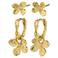 PILGRIM gold plated oorbellen Ajani (set van 2)