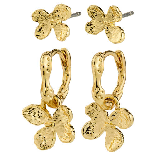 PILGRIM gold plated oorbellen Ajani - set van 2 afbeelding