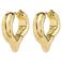 PILGRIM gold plated oorbellen Iris