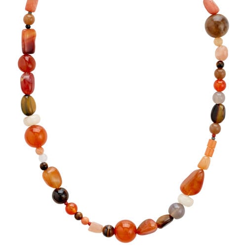 PILGRIM gold plated ketting Iris oranje afbeelding