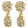 PILGRIM gold plated oorbellen Ember