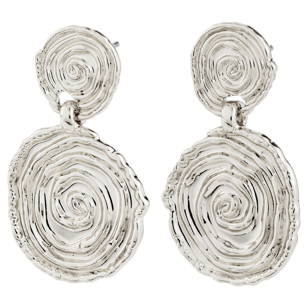 PILGRIM silver plated oorbellen Air