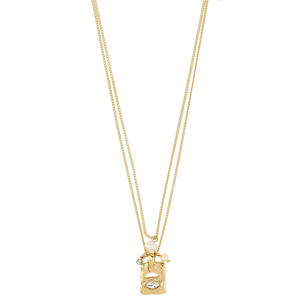 gold plated ketting Fire (set van 2)