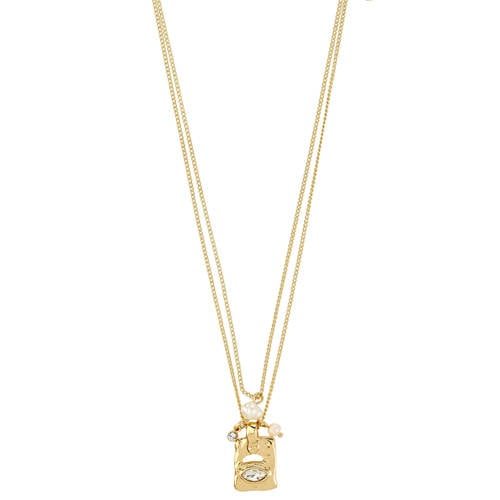 PILGRIM gold plated ketting Fire - set van 2 afbeelding
