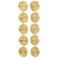 PILGRIM gold plated oorbellen Air