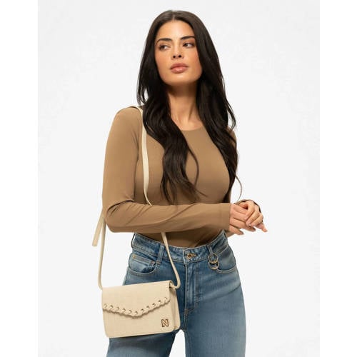 NIKKIE crossbody tas Paxing Lace-up ecru afbeelding