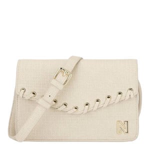 crossbody tas Paxing Lace-up ecru
