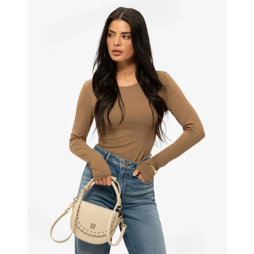 NIKKIE crossbody tas Pelano Lace-up ecru afbeelding