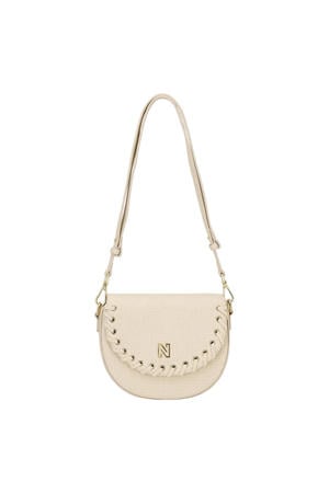 crossbody tas Pelano Lace-up ecru