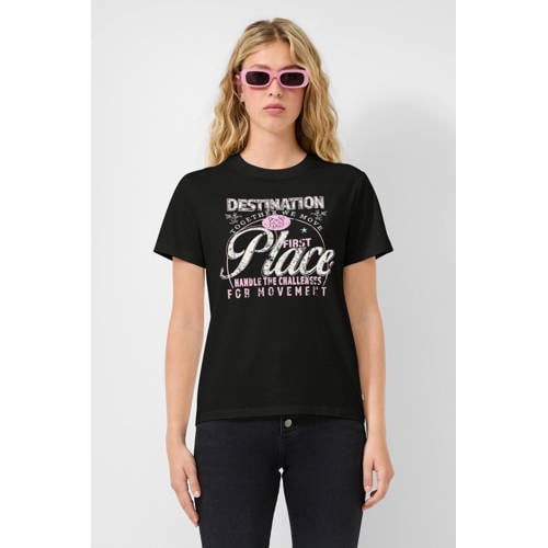QS T-shirt zwart afbeelding