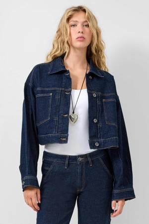 spijkerjas dark blue denim