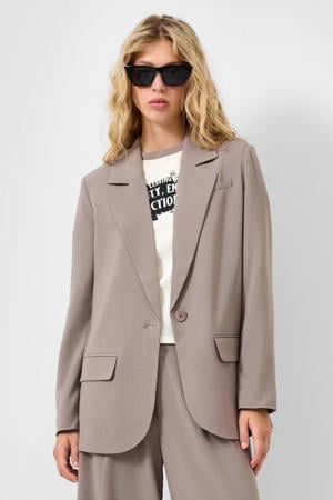 regular blazer grijsbruin