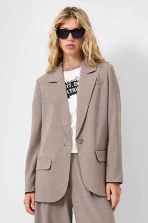 regular blazer grijsbruin