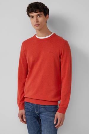 pullover fijn gebreid oranje